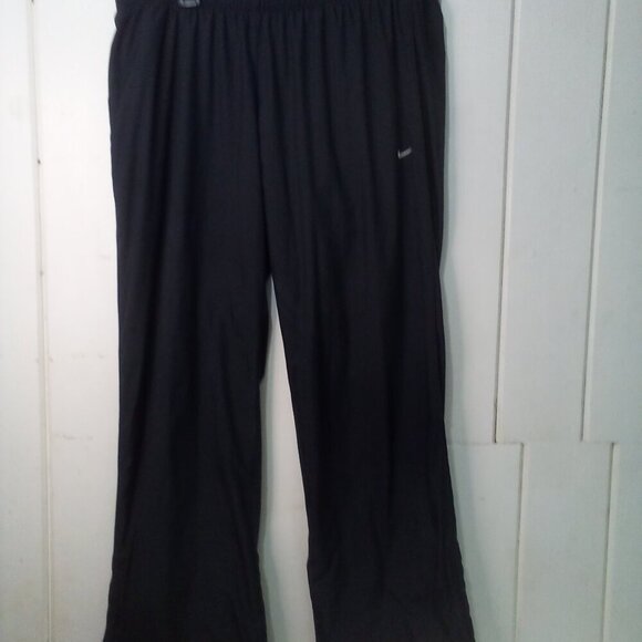 Nike Track Pants Men L Zipper Ankle Lined Active Athletic Black - Picture 3 of 16